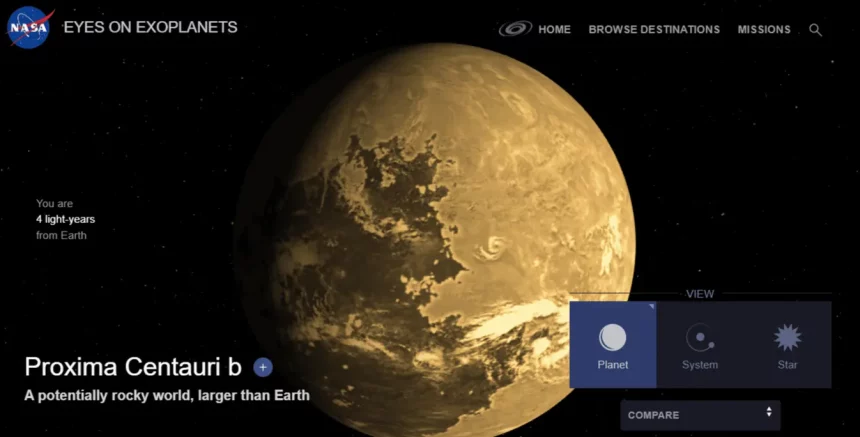 Exoplaneta Conhecido Mais Próximo Da Terra, Proxima Centauri B, Ainda Está A Cerca De 4 Anos-Luz De Distância (Imagem: Nasa/Reprodução)