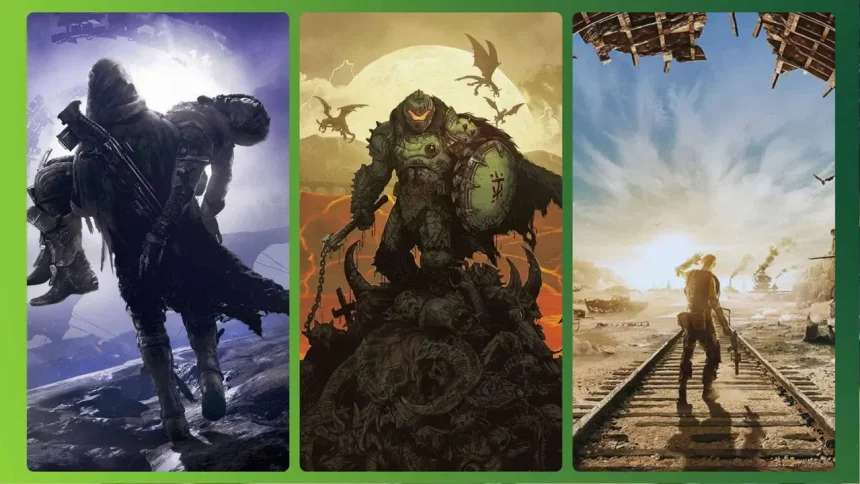 Crédito: Destiny 2, Doom: The Dark Ages E Metro Exodus (Divulgação)
