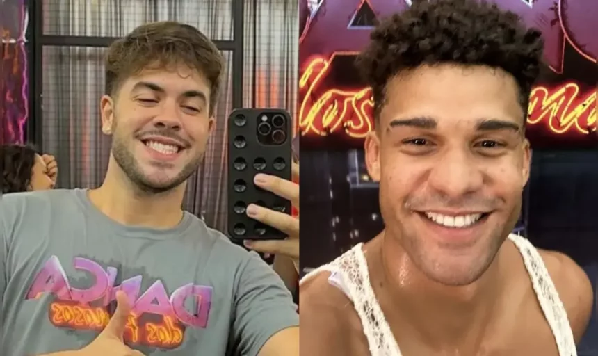 Colegas Do 'Dança Dos Famosos', Álvaro E Lucas Leto Deram Beijão Em Praia Do Rio De Janeiro.