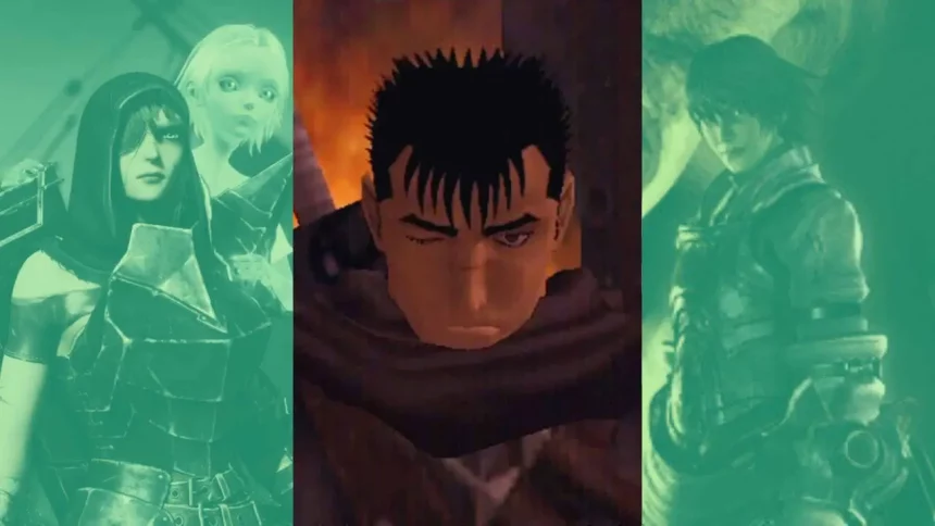 Crédito: Soulstice, Gut'S Rage E Drakengard (Divulgação/Reprodução)