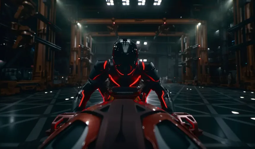 Jared Leto Como Ares Em Tron: Ares (Imagem: Leah Gallo. © 2025 Disney Enterprises, Inc. All Rights Reserved)