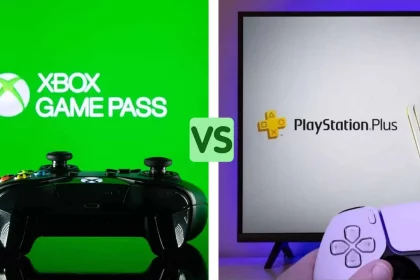 Montagem Olhar Digital Com O Xbox Game Pass Vs Ps Plus Imagens: Miguel Lagoa/ Shutterstock