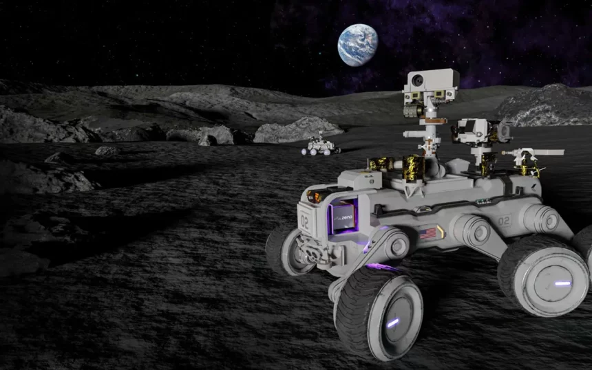 Ilustração De Um Rover Lunar Da Zeno, Empresa Que Irá Aplicar Baterias Nucleares Em Tecnologia Da Nasa. (Imagem: Divulgação / Zeno Power)