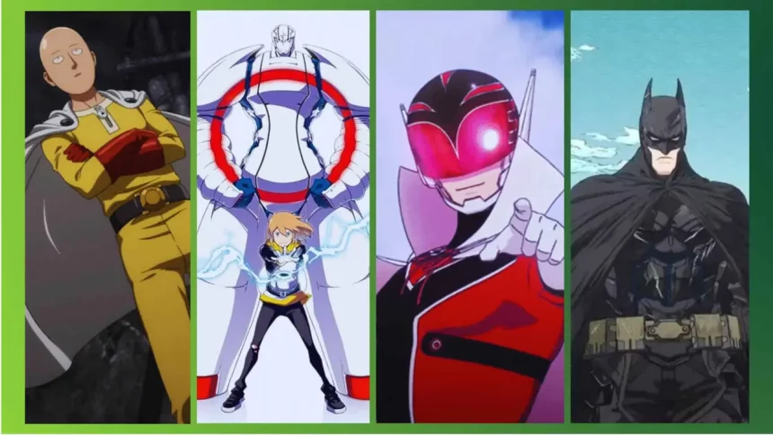 Crédito: One Punch Man, Heroman, Go Go Loser Ranger E Batman Ninja (Divulgação/Reprodução)