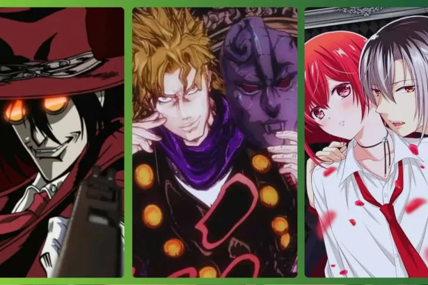 Animes De Vampiro: Hellsing, Jojo Phantom Blood E Vampire Dormitory (Divulgação/Reprodução)