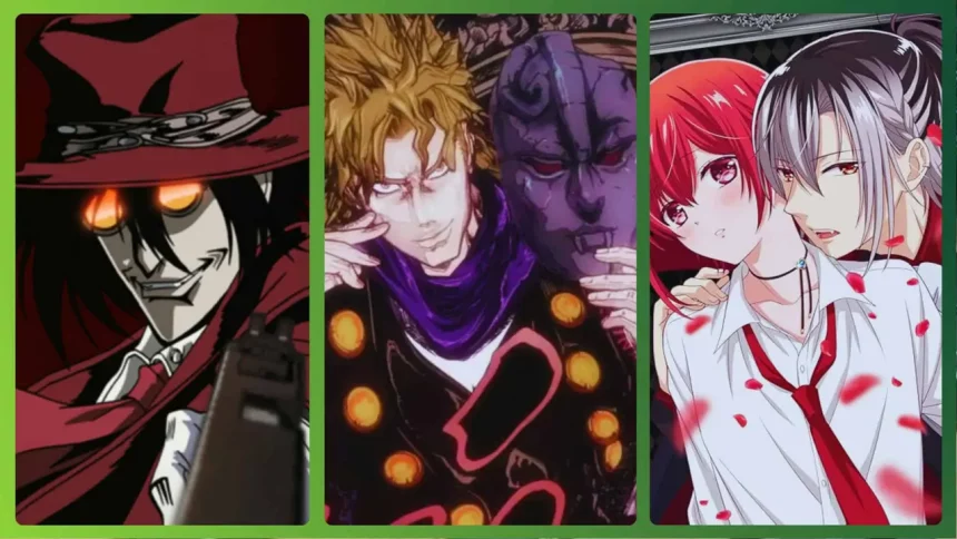 Animes De Vampiro: Hellsing, Jojo Phantom Blood E Vampire Dormitory (Divulgação/Reprodução)