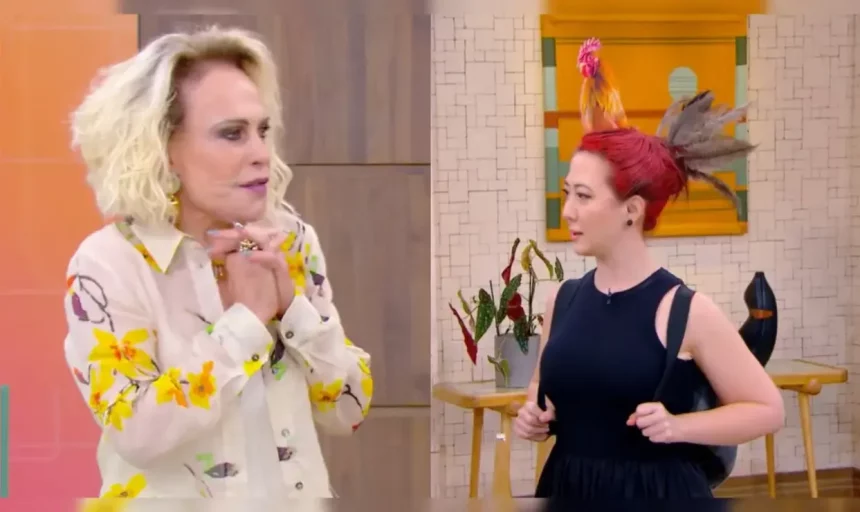 Ana Maria Braga Se Assusta Com Visual De Repórter No 'Mais Você'; Veja. Fotos: Reprodução / Globo