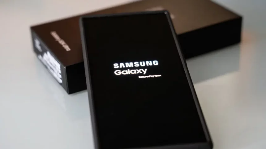 Foto De Uma Samsung Galaxy Sendo Ligado - Imagem: Javi_Indy / Istock