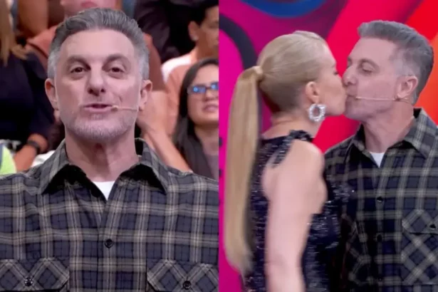 Luciano Huck Quebra Protocolo E Se Declara Para Angélica No 'Domingão'. Fotos: Reprodução / Globo