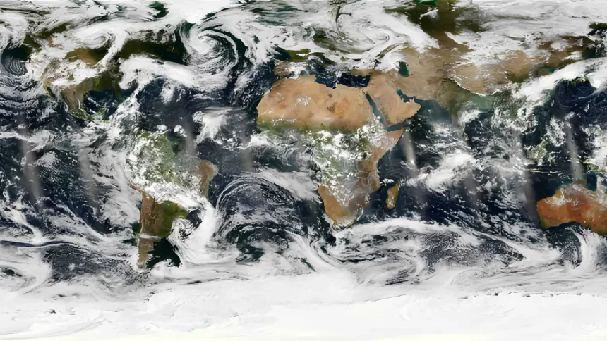 Primeira Imagem Global Registrada Pelo Sensor Mersi-Iii A Bordo Do Satélite Fy-3H. Imagem: National Satellite Meteorological Centre - Cma / Divulgação