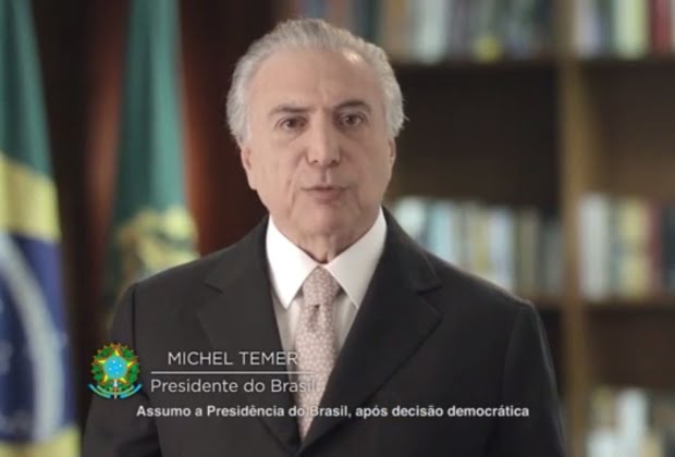 Na Tv, Temer Cita Reformas E Que Vai &Quot;Recolocar O Brasil Nos Trilhos&Quot;