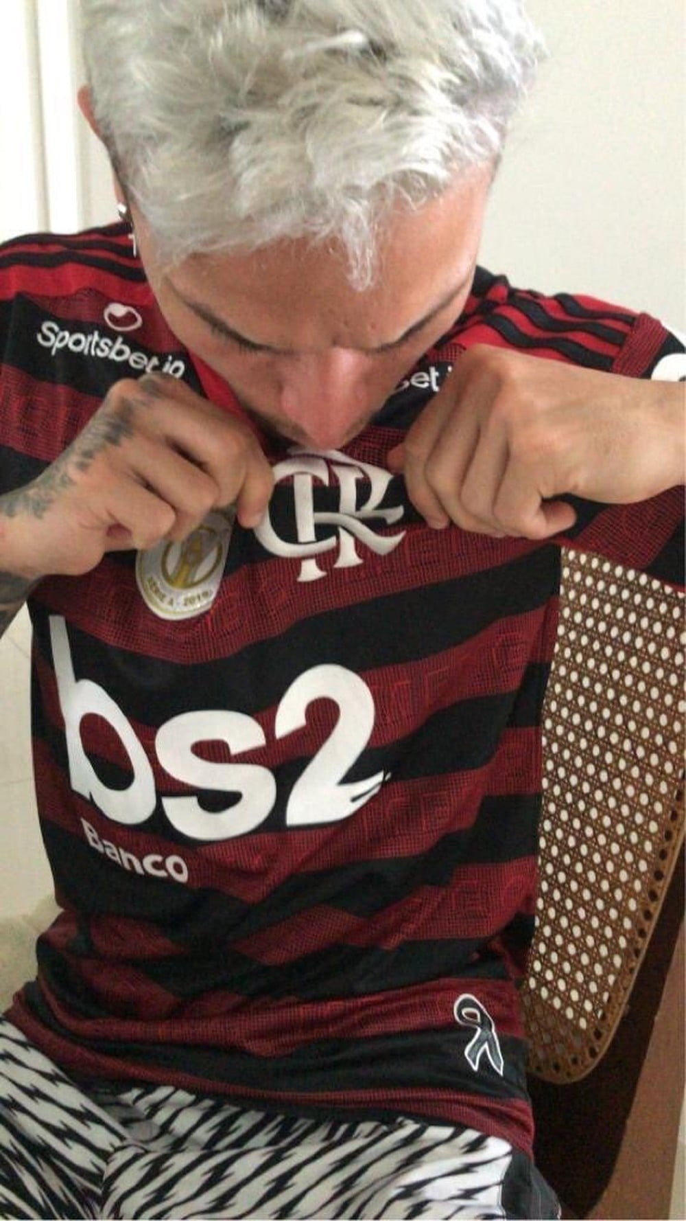 Artur Tem Foto Vazada Com Camisa Do Flamengo E Pede Desculpas A Bahia E Palmeiras
