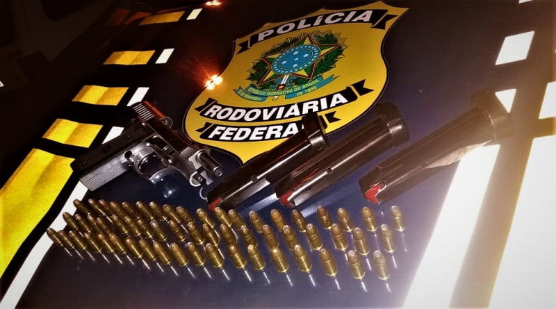 Operação Tamoio: Prf Apreende Pistola, Carregadores E Munições Na Br- 110 Em Jeremoabo-Ba